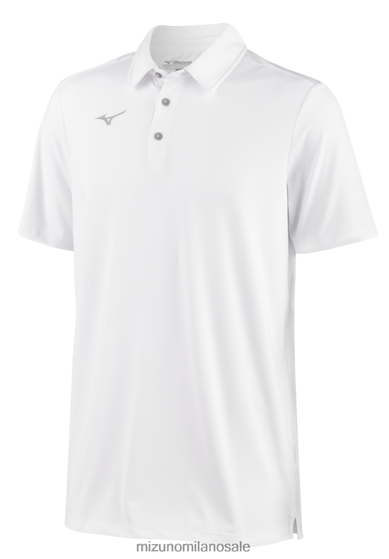 accel polo Mizuno uomini 22L8T81353 abbigliamento bianco(0000)