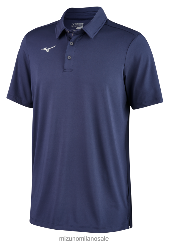 accel polo Mizuno uomini 22L8T81356 abbigliamento marina(5151)