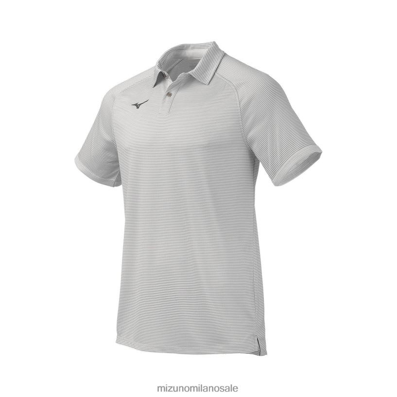 polo scout Mizuno uomini 22L8T82742 abbigliamento bianco(0000)