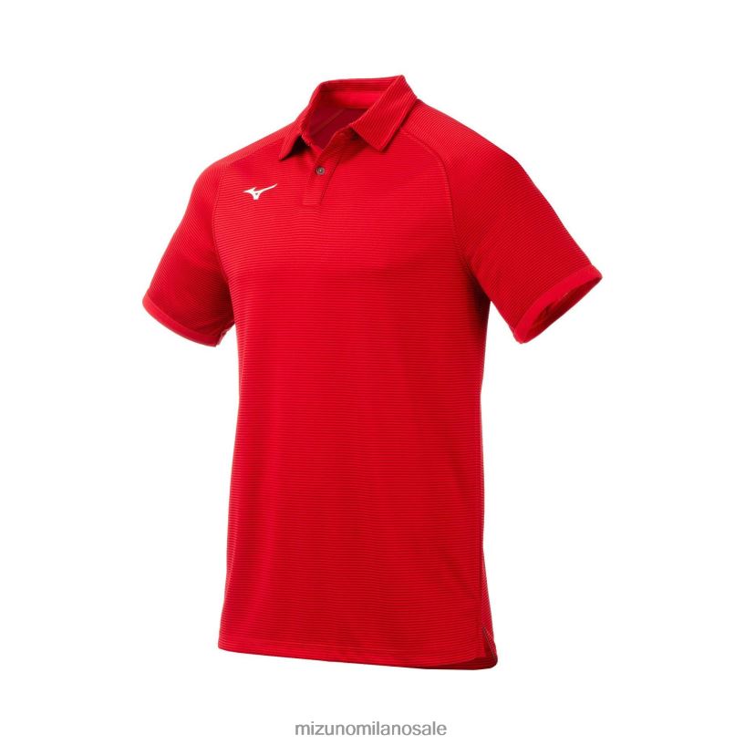 polo scout Mizuno uomini 22L8T82744 abbigliamento rosso(1010)