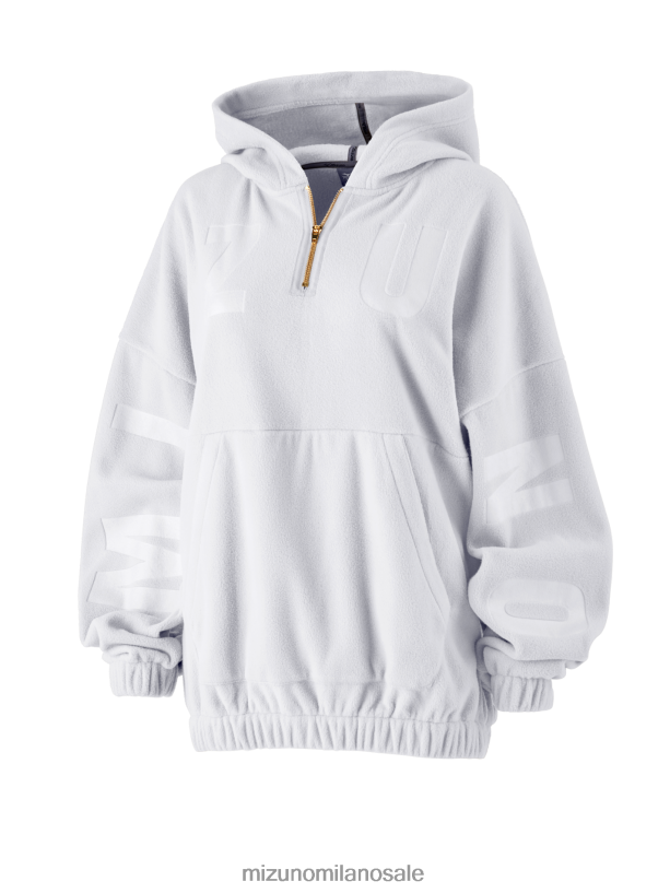 lettino 1/4 zip Mizuno donne 22L8T82040 abbigliamento bianco(0000)