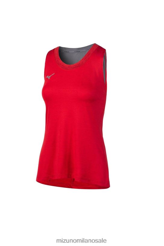 serbatoio alfa Mizuno donne 22L8T82096 abbigliamento rosso(1010)