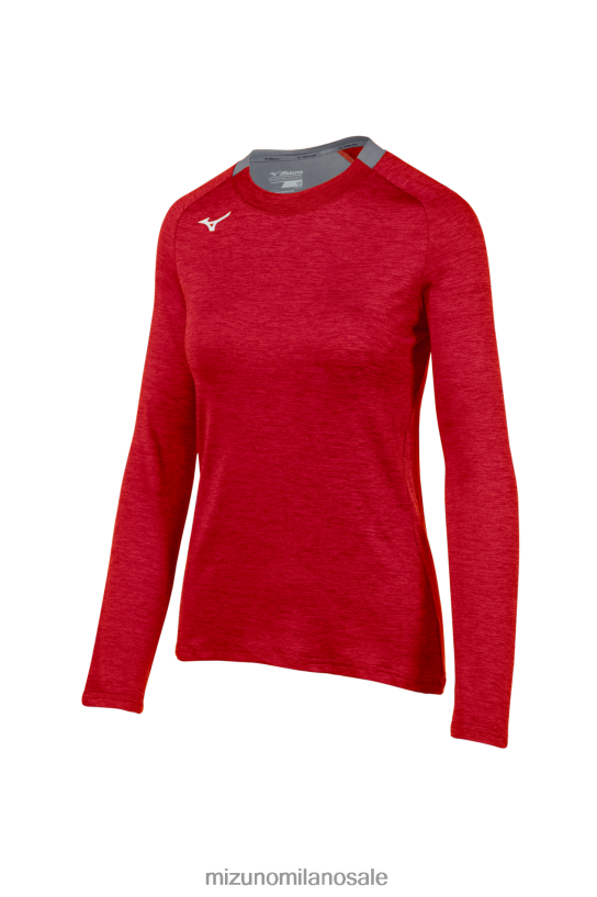 alfa manica lunga Mizuno donne 22L8T82062 abbigliamento rosso(1010)