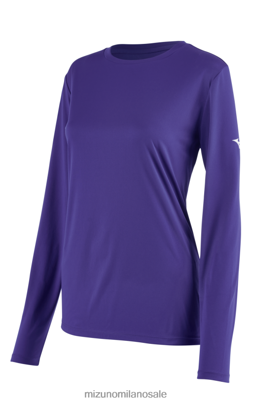 maglietta a maniche lunghe Mizuno donne 22L8T81375 abbigliamento viola(6060)