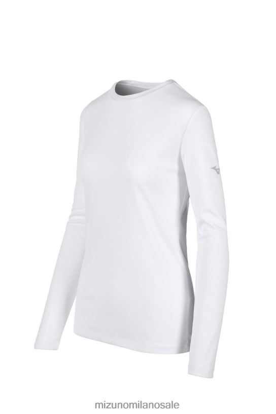 maglietta a maniche lunghe Mizuno donne 22L8T82100 abbigliamento bianco(0000)