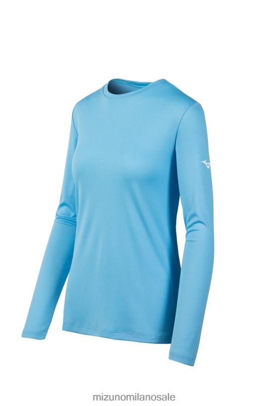 maglietta a maniche lunghe Mizuno donne 22L8T82110 abbigliamento azzurro(5555)