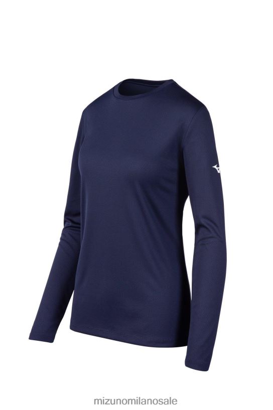 maglietta a maniche lunghe Mizuno gioventù 22L8T81524 abbigliamento marina(5151)