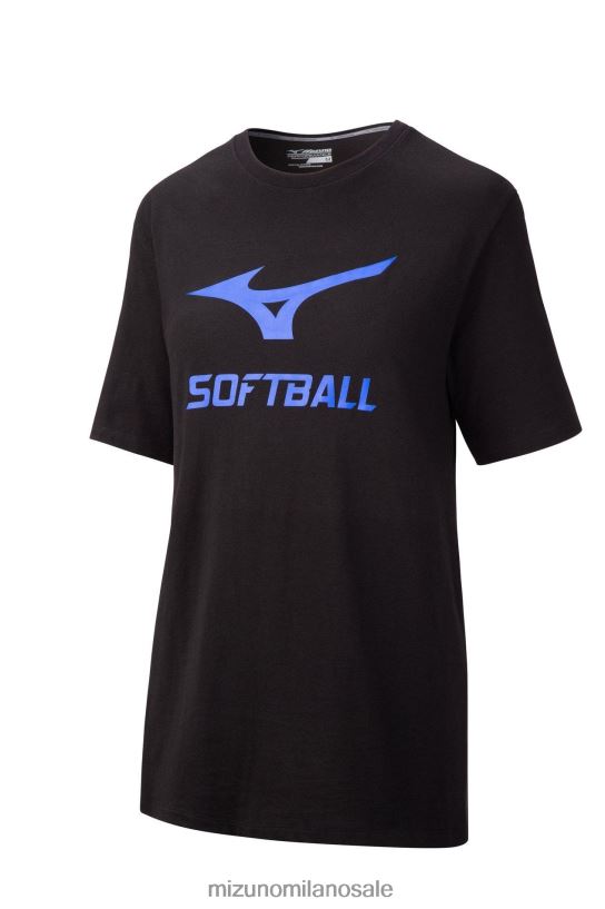 maglietta grafica da softball Mizuno unisex 22L8T81989 abbigliamento nero(9090)