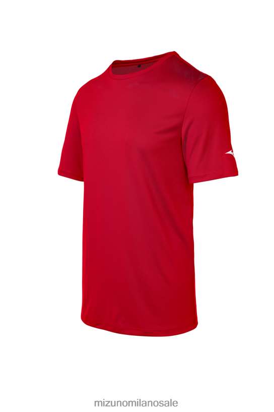 tee Mizuno unisex 22L8T81577 abbigliamento rosso(1010)