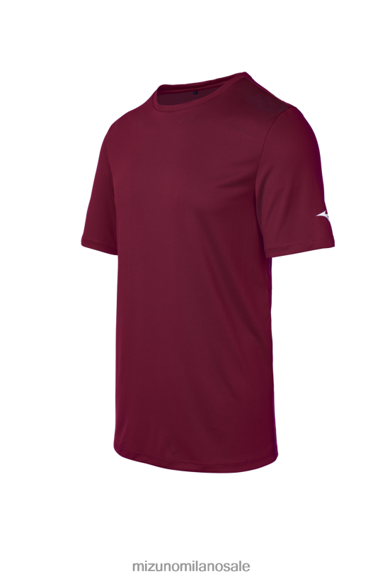 tee Mizuno unisex 22L8T81578 abbigliamento cardinale(1212)